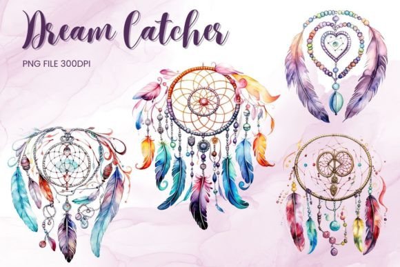 Download Dreamcatcher Watercolor Boho Clipart PNG - Boho clipart png Collection