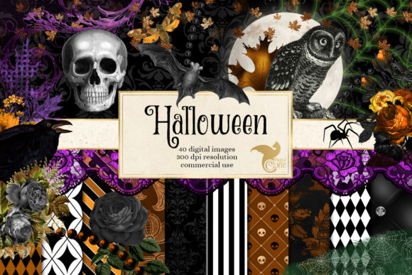 Download Halloween Digital Scrapbook Kit - Scrapbook kit Collection