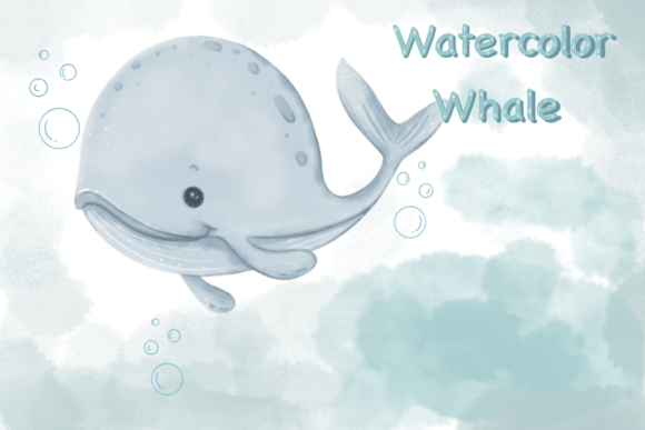 Download Watercolor Whale, Sea Animal Clipart - Premium Resources