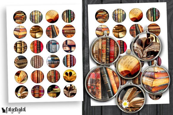 Download Antique Books Digital Collage Sheets - Antique Collection