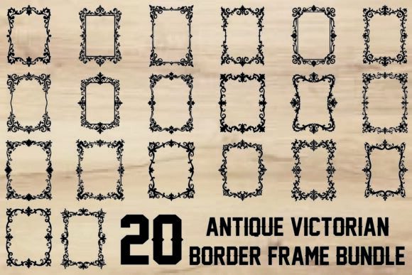 Download Antique Victorian Border Frame Bundle - Antique Collection