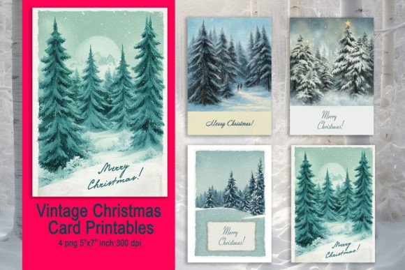 Download Vintage Christmas Card Merry Christmas - Vintage christmas card Collection