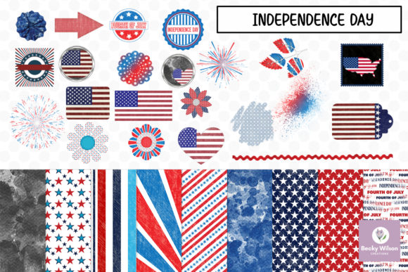 Download Independence Day Digital Scrapbook Kit - Scrapbook kit Collection