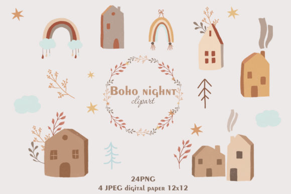 Download Boho Clipart PNG, Boho House Clipart PNG - Boho clipart png Collection