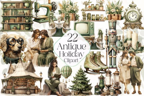 Download Antique Holiday Clipart - Antique Collection