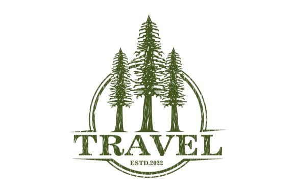 Download Vintage Pine Tree Forest Logo Design - Premium Resources